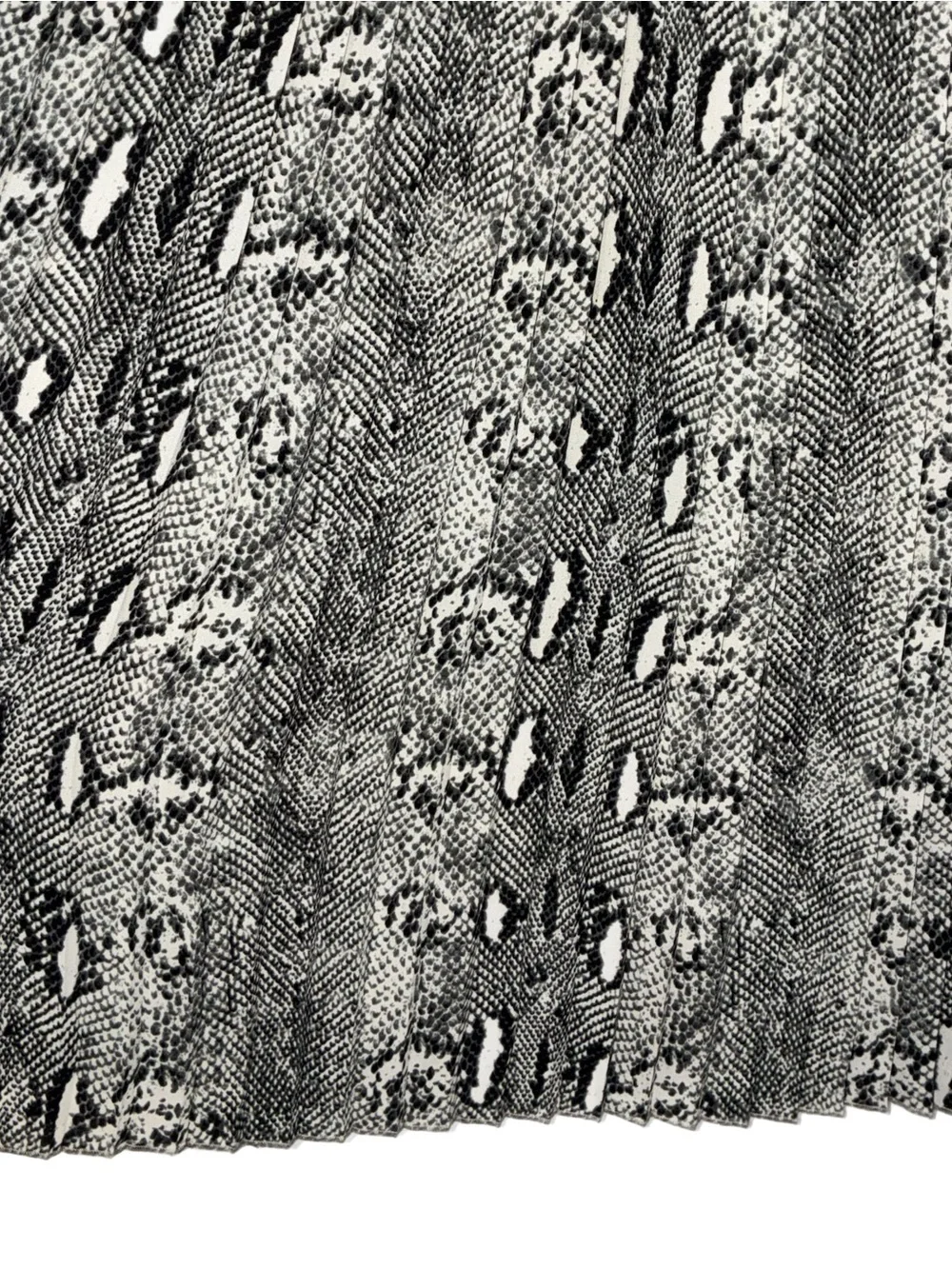 J. Crew Pleated Snakeskin Print Midi Skirt
